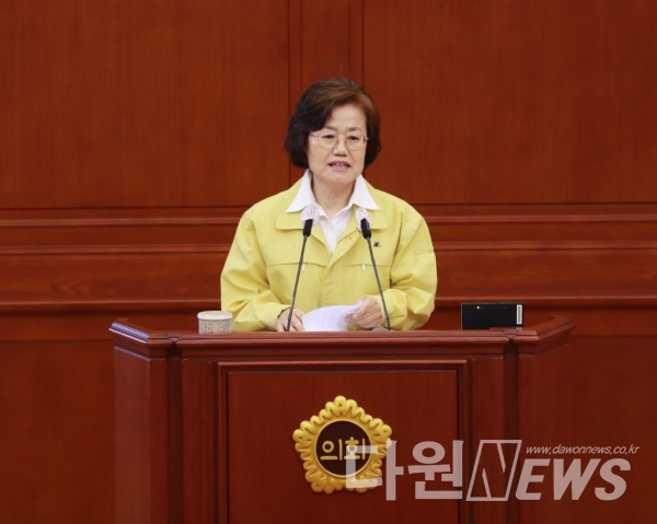 대전광역시의회 우애자(미래통합당, 비례대표) 의원 ⓒ다원뉴스